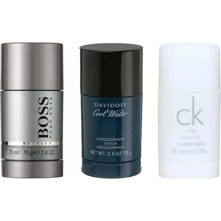 Hugo Boss & Calvin Klein 3-pack Deostick 75ml