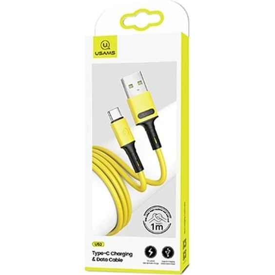 USAMS U52 USB-C Kabel, 1m, Gul