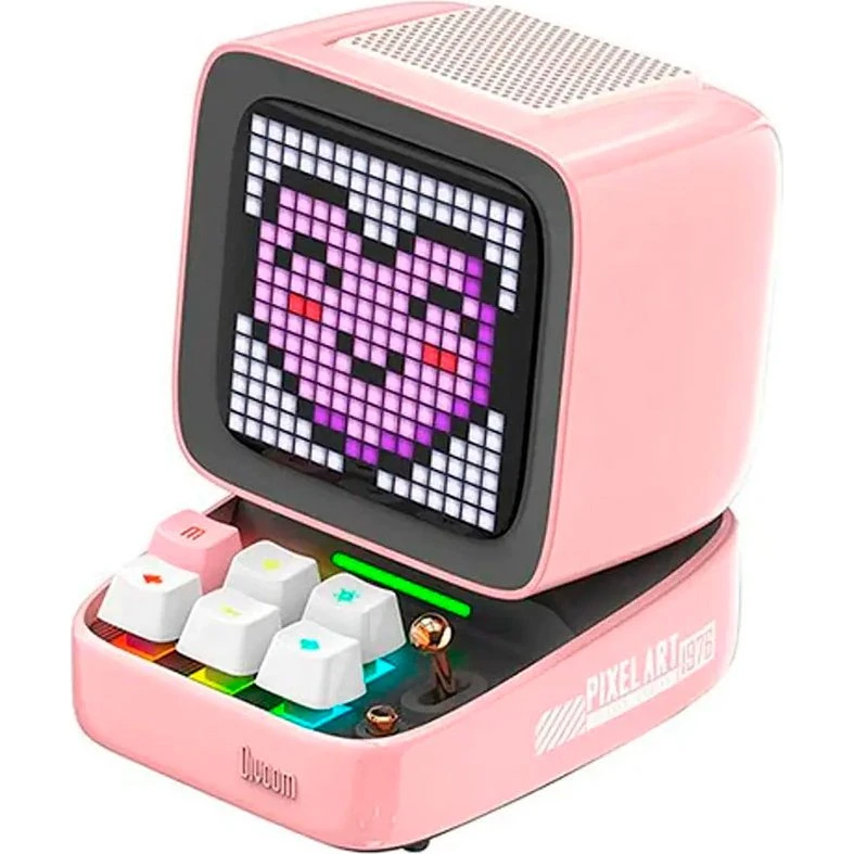Divoom DitooPro Retro Pixel Art Bluetooth Højttaler - Pink