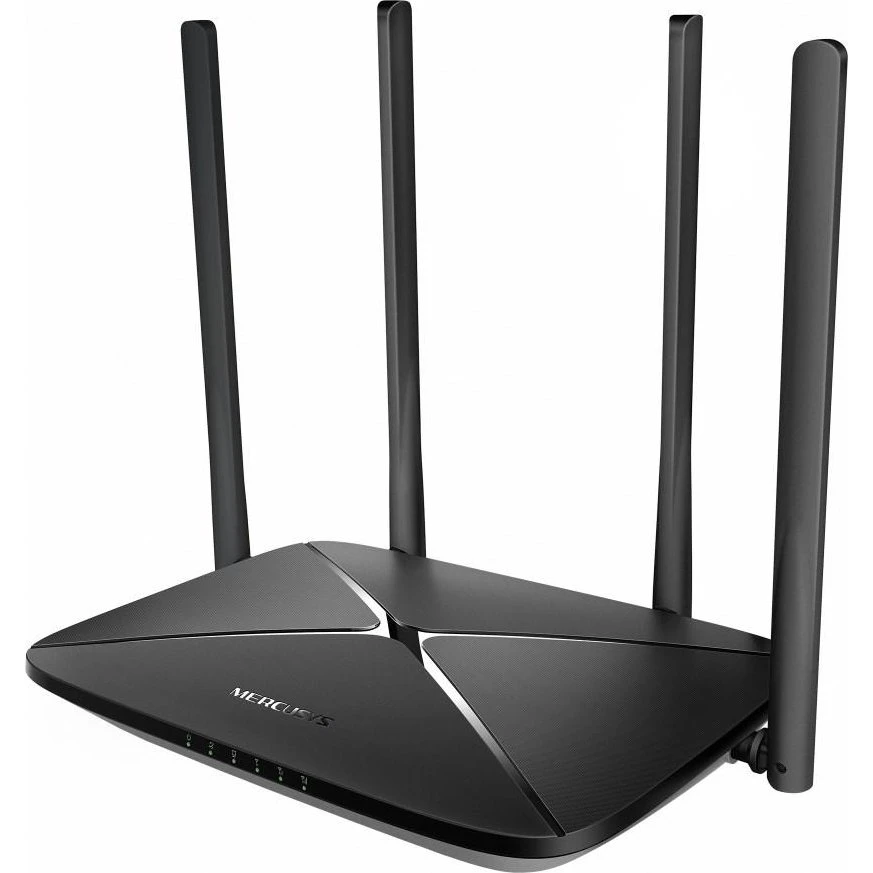 Mercusys MB115-4G 4G-router med Wi-Fi 4 og 4 antenner, sort