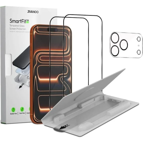iPhone 17 Pro Skærmbeskytter & Linsebeskytter - SmartFit 3-pak