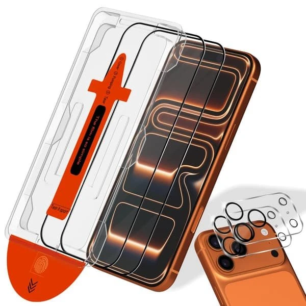iPhone 17 Pro Max Skærm & Linsebeskytter (2-PACK) - Hærdet Glas