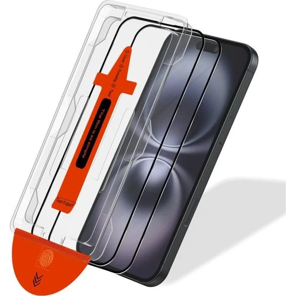 2-PACK iPhone 16 Plus Skærmbeskytter - Hærdet Glas med Easyfit™