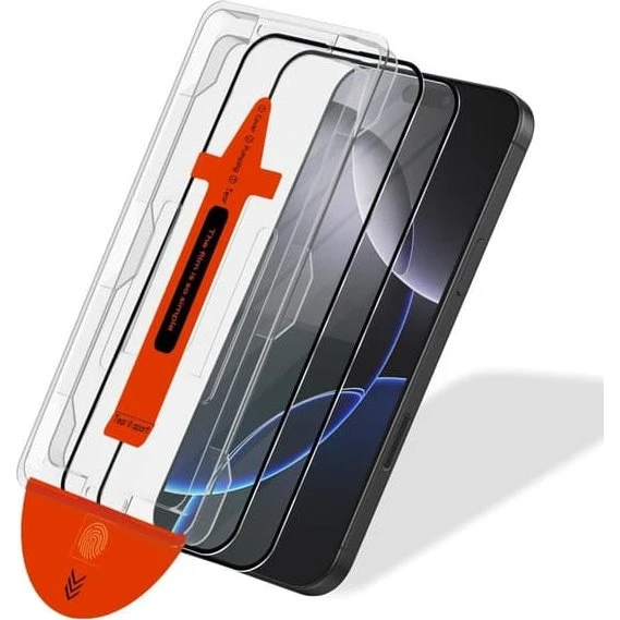 2-PACK iPhone 16 Pro Skærmbeskytter - Hærdet Glas med Easyfit™