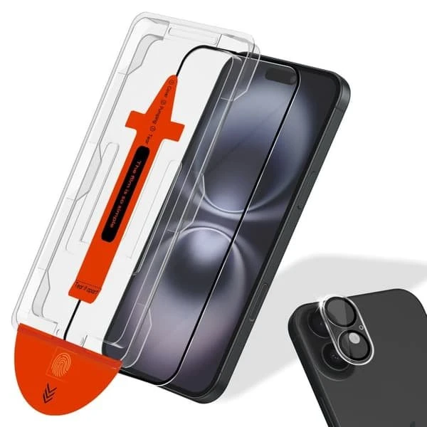 iPhone 16 Skærmbeskytter & Linsebeskytter - Hærdet Glas (2-pak)