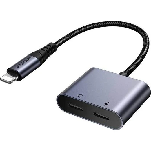 Joyroom SY-L02 2-i-1 Lightning til 2x Lightning Adapter - Sort