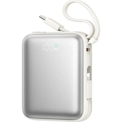 Joyroom JR-PBF27 10000mAh Powerbank med USB-C & Lightning - Hvid