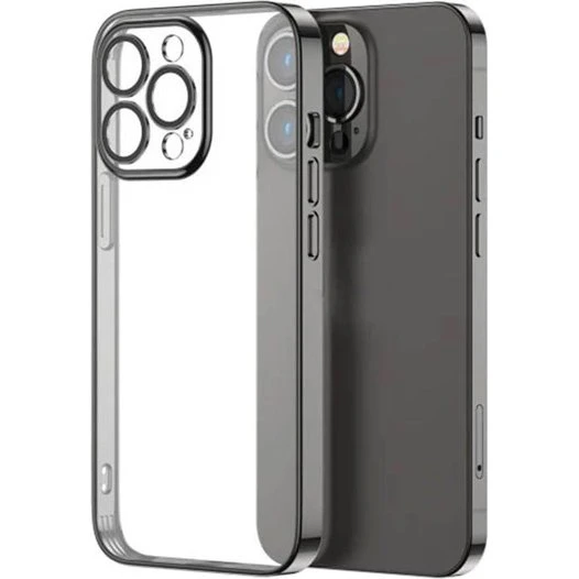 Joyroom 14Q Case til iPhone 14 Plus – Sort med metallisk ramme
