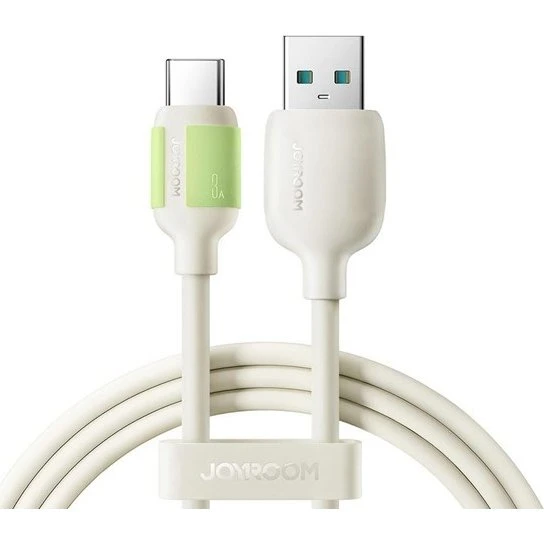 Joyroom S-A53 USB-A til USB-C kabel med fluorescerende tip, 1.2m, Beige