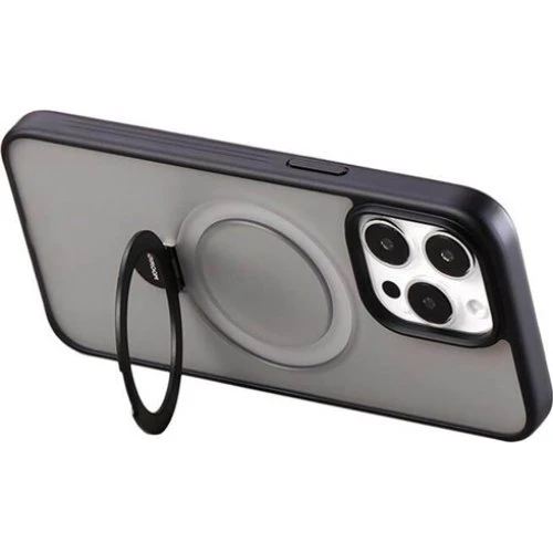 Joyroom Magnetisk Etui med Holder JR-BP004 til iPhone 15 Pro - Sort