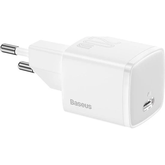 Baseus Cube 20W PD USB-C Wall Charger - White