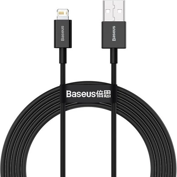 Baseus Superior Series USB til Lightning kabel, 2.4A, 2m, Sort