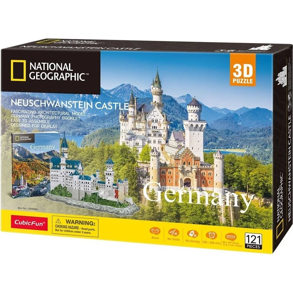 CubicFun National Geographic Neuschwanstein Castle 3D Puslespil