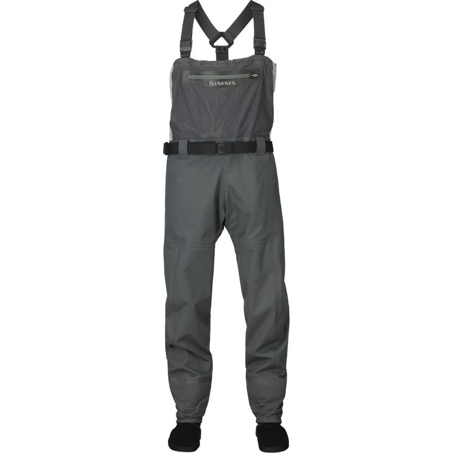 Simms Flyweight Stocking Waders, Cinder, Medium 9-11