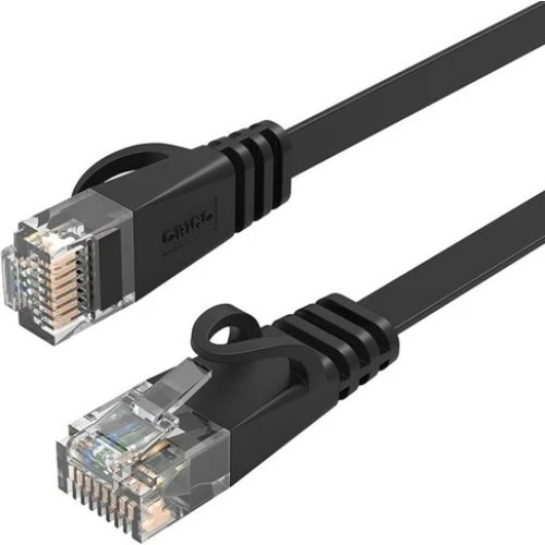 ORICO PUG-C7B CAT7 Netværkskabel 10Gbps Fladt 8m Sort