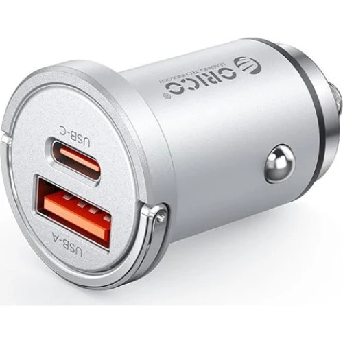 ORICO MiniRing Pro 45W Biloplader - USB-C & USB-A - Sølv
