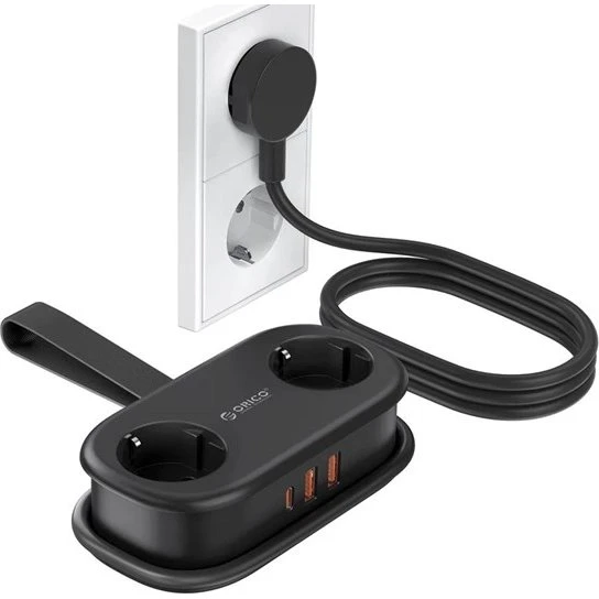 ORICO AP3 20W GaN 5-i-1 Stikdåse - Sort