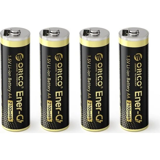 ORICO Ener-G EG5C AA Lithium Genopladelige Batterier (4 stk.)