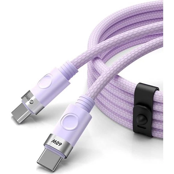 ORICO CDX USB-C til USB-C Kabel 60W 3A 1m - Lilla