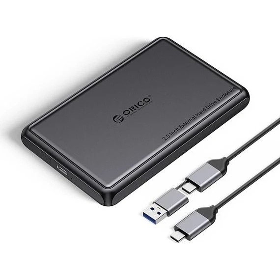 ORICO DDL25-C3 2.5" HDD/SSD USB-C Kabinet - Sort
