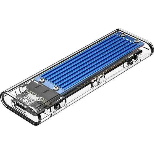 Orico TCM2-C3 M.2 NVMe til USB-C 10 Gb/s Kabinet - Blå Transparent