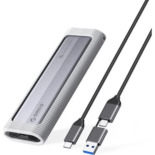 ORICO AXM2S-G2-V1 M.2 NVMe/NGFF USB-C/A Disk Caddy - Grå