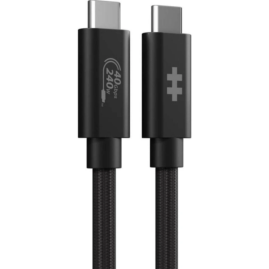 HYPER HyperDrive Next USB4 Gen 3x2 USB-C kabel, 1,2 m - Sort