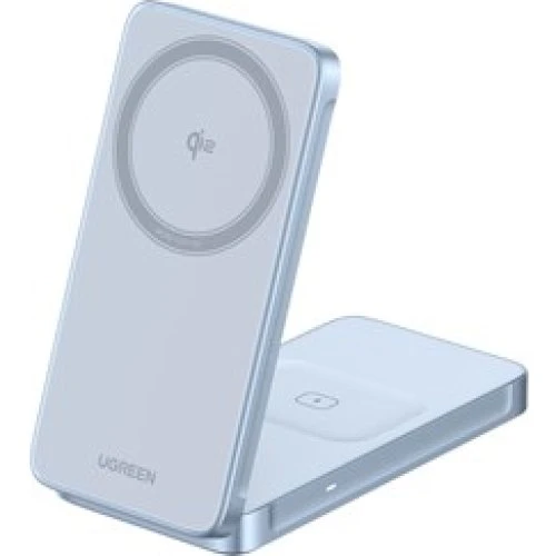UGREEN MagFlow Qi2 25W 2-i-1 Magnetisk Trådløs Oplader