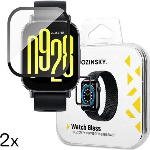 Wozinsky Full Glue Hærdet Glas til Xiaomi Redmi Watch 5 Active (2 stk)