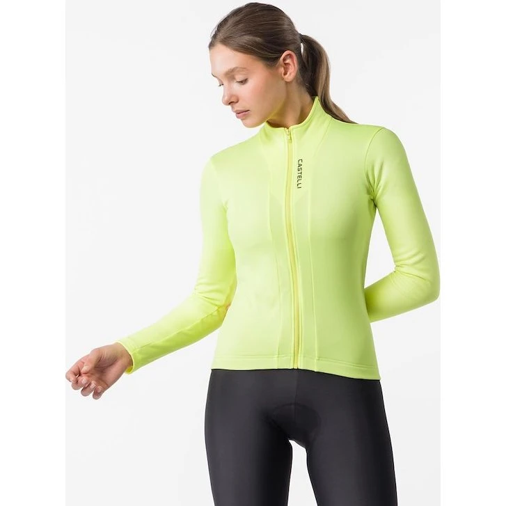 Castelli Sinergia 3 langærmet cykeltrøje til dame - Brilliant Yellow