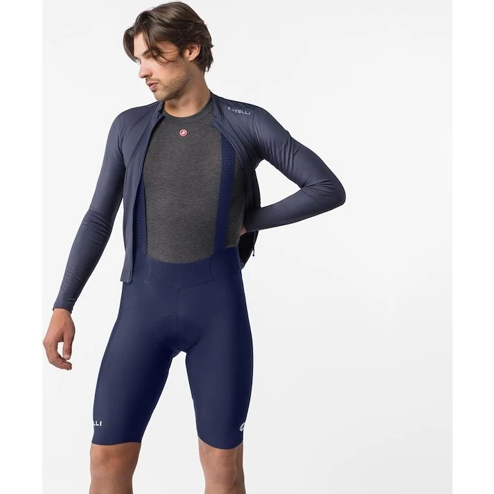 Castelli Espresso 2 Thermal Bibshorts - Belgian Blue