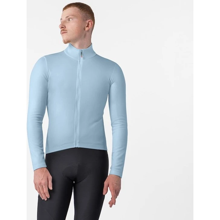 Castelli Competizione Thermal LS Cykeltrøje - Steel Fade