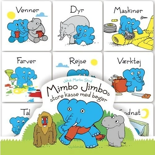 Mimbo Jimbos store kasse med bøger – 9 papbøger