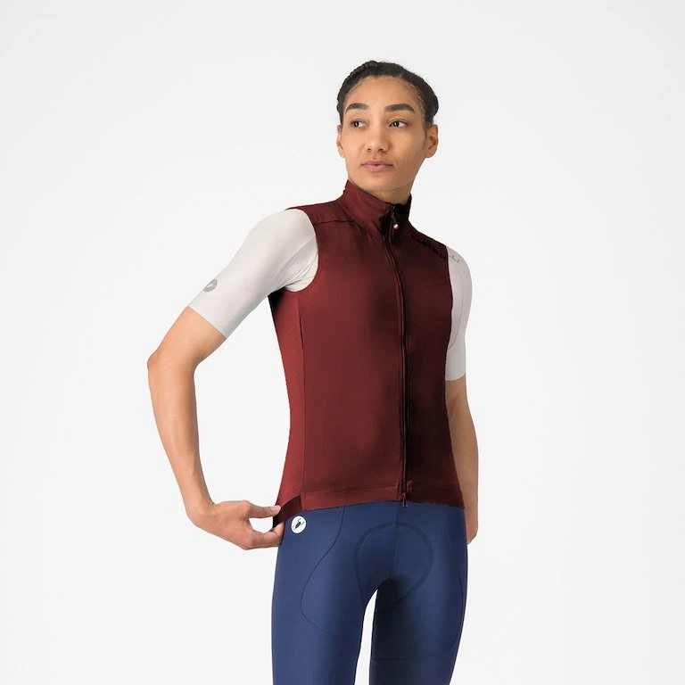 Castelli Espresso 2 Cykelvest til kvinder - Garnet