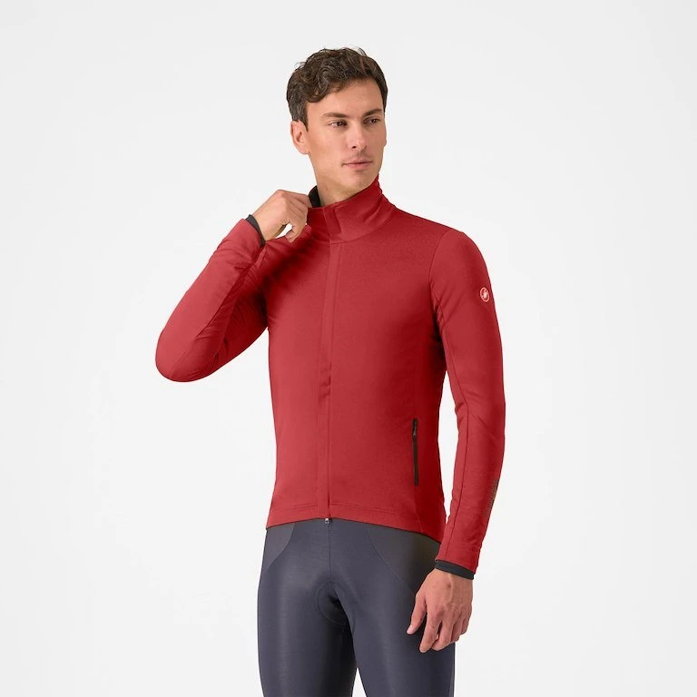Castelli Alpha 150 Cykeljakke Herre - Garnet/Black