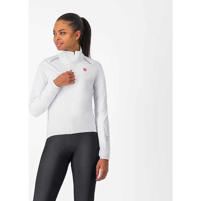 Castelli Emergency 3 Regnjakke til dame - Hvid