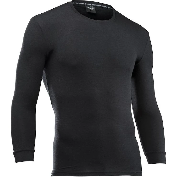 Northwave Surface langærmet merino baselayer til herre - Sort