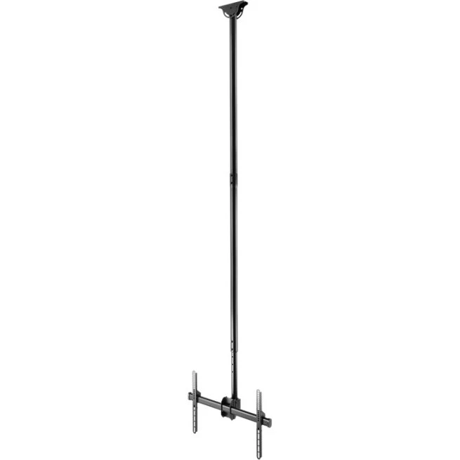 DELTACO OFFICE ARM-0402 Teleskopisk loftsbeslag, 37-70", sort