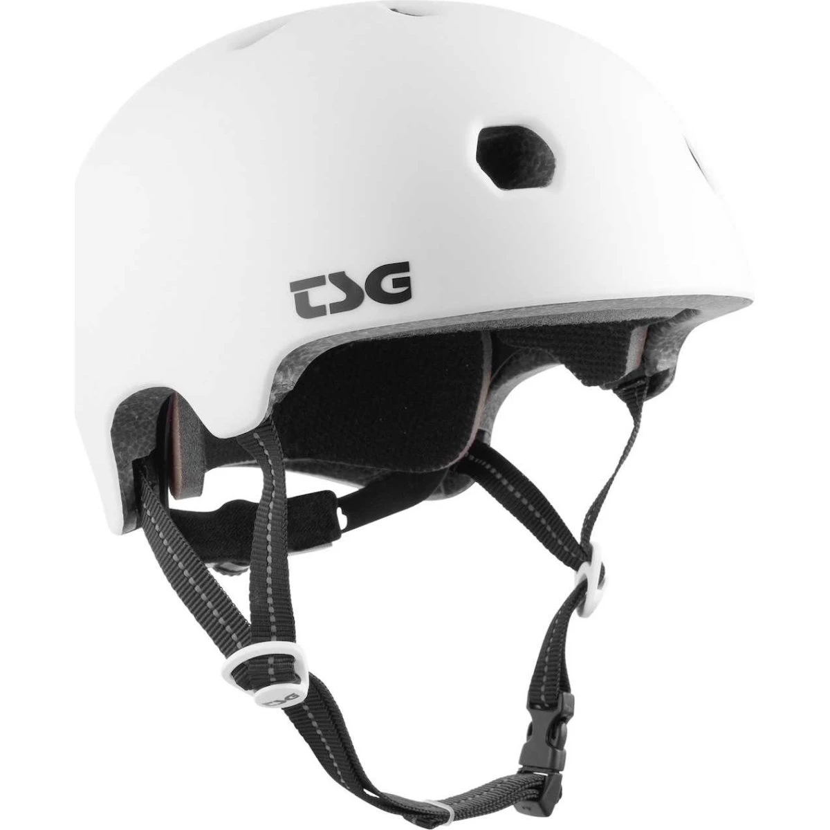 TSG Meta Skaterhjelm Satin White (S-M)