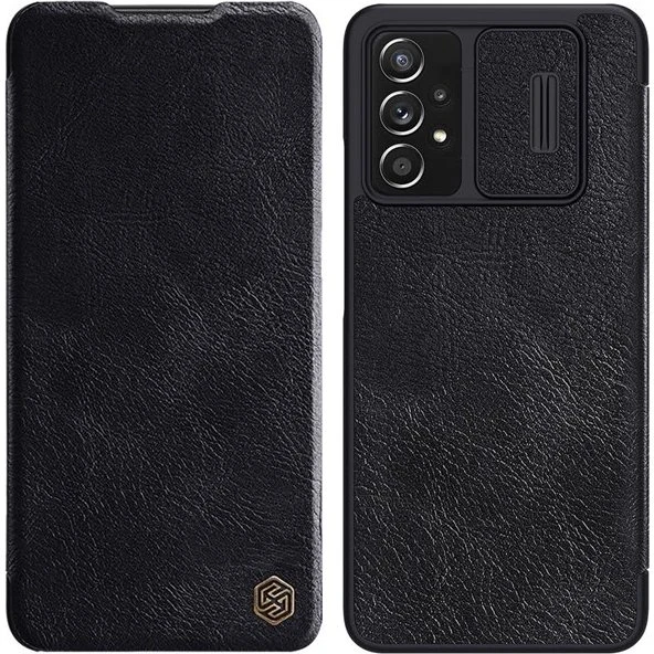 Nillkin Qin Leather Holster Case til Samsung Galaxy A73 - Sort