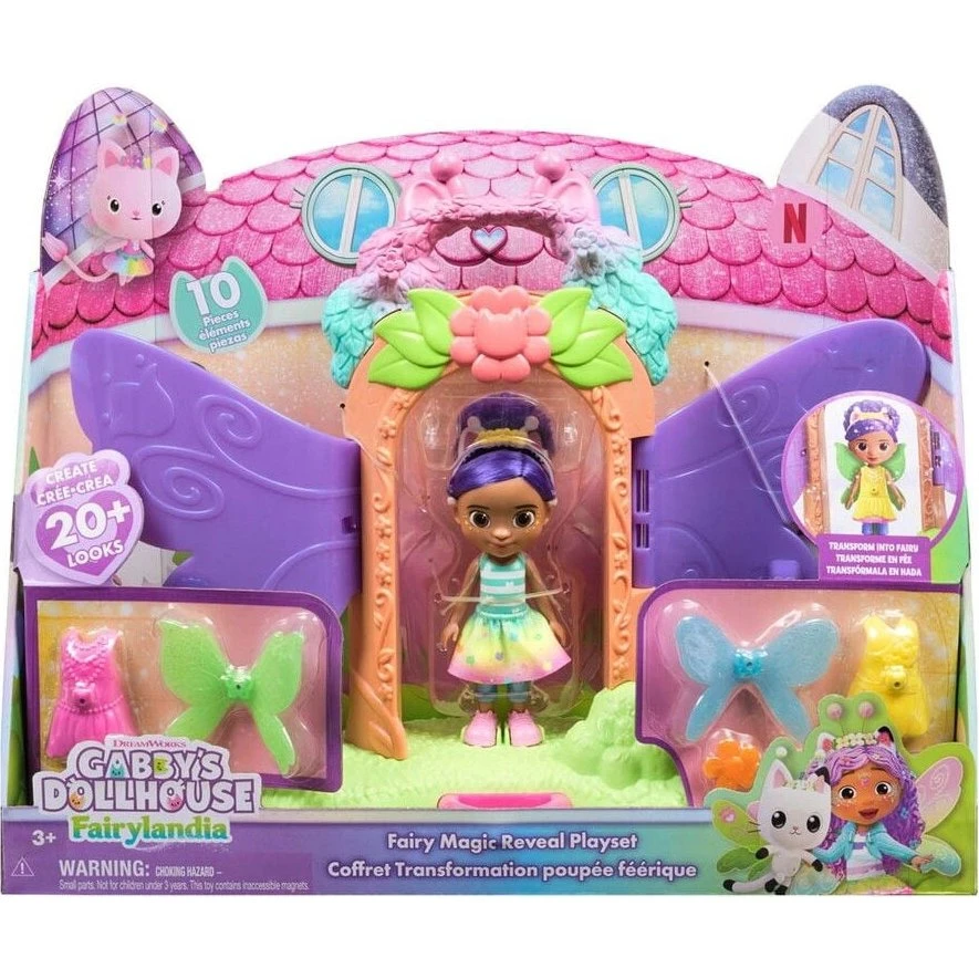Gabby's Dollhouse Fairy Magic Reveal Playset