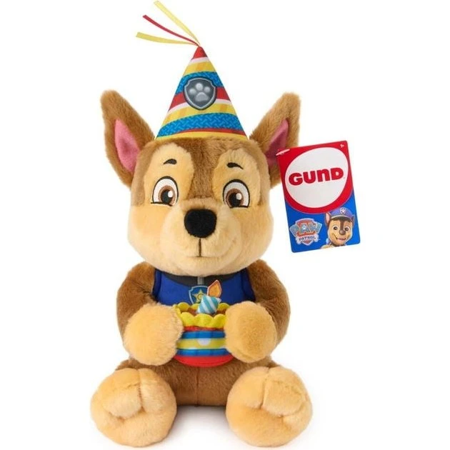 Paw Patrol Gund Birthday Plush Chase - 24 cm