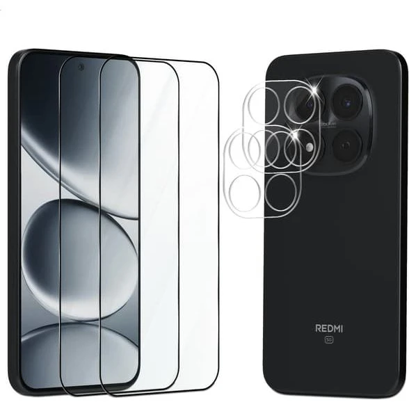 Xiaomi Redmi Note 15 Pro 5G Skærm- & Linsebeskyttelse (4-pak)