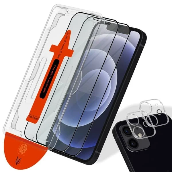 iPhone 12 Skærmbeskytter & Linsebeskytter (2-pak) - Hærdet Glas