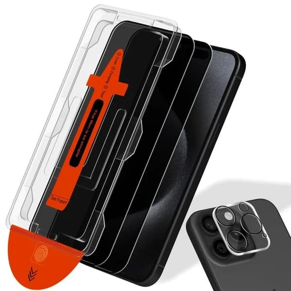 iPhone 15 Pro Max Privacy Skærmbeskytter & Linsebeskytter (3-pak)