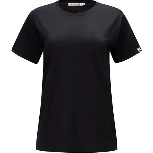 Aclima LightWool Classic Tee Womens - Jet Black