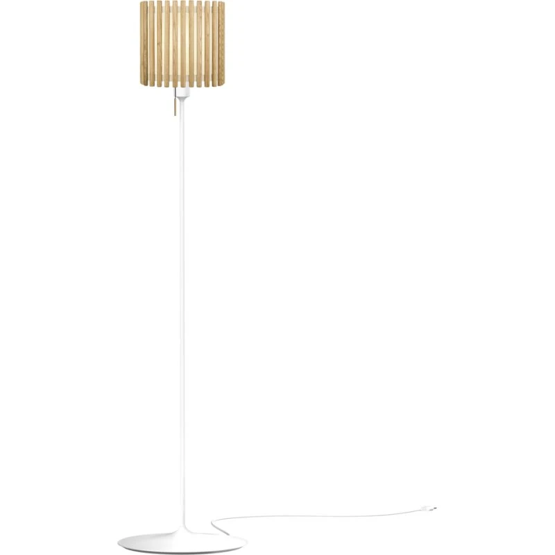 UMAGE Komorebi Square gulvlampe egetræ/hvid