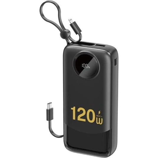 Dudao K13Pro Powerbank 20000 mAh med indbygget kabel