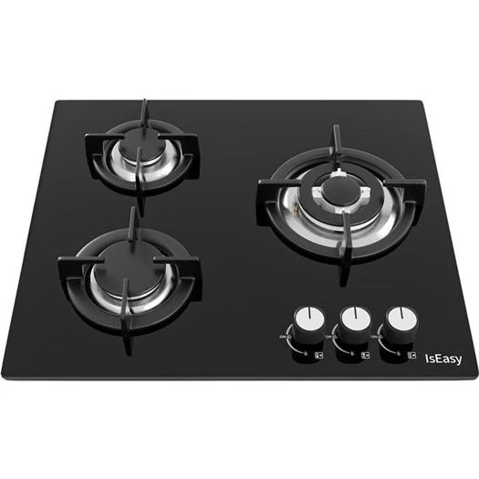IsEasy MGBG-603S2R 3-blus gaskogeplade i sort hærdet glas