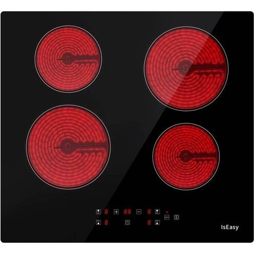 IsEasy T4-04 keramisk/elektrisk kogeplade med 4 zoner